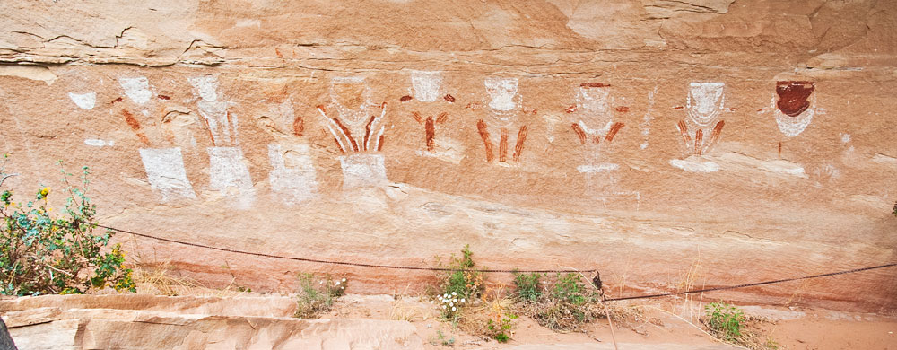Thirteen Faces rock art panel