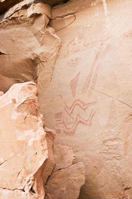 Barrier Canyon Style Rock Art Panel