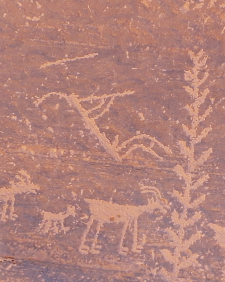 Ancestral Puebloan Flute Player Image.